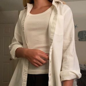 Aerie Button Down Beach Shirt